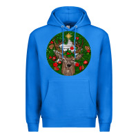 True Royal deer christmas Premium Hoodie - BundleAndBundleShop