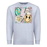 Heather Grey retro easter Premium Sweatshirt - MaliasSmallBusiness