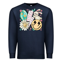 Navy retro easter Premium Sweatshirt - MaliasSmallBusiness