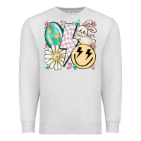 Oatmeal Heather retro easter Premium Sweatshirt - MaliasSmallBusiness