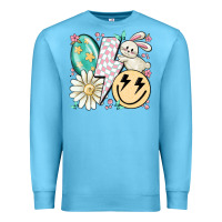 Ocean Blue retro easter Premium Sweatshirt - MaliasSmallBusiness