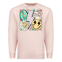 Pale Pink retro easter Premium Sweatshirt - MaliasSmallBusiness