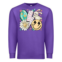 Purple retro easter Premium Sweatshirt - MaliasSmallBusiness