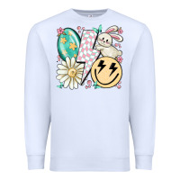 White retro easter Premium Sweatshirt - MaliasSmallBusiness
