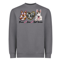 Storm peace love bull terrier Heavyweight Sweatshirt - RanaPortraitStore