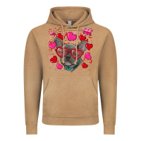 Vintage Camel valentine's day french bulldog puppy Vintage Hoodie - RanaPortraitStore