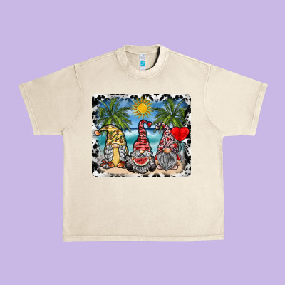 Summer Gnome Mousepad Urban Heavy Tee Designed By Sublimationcraftshop