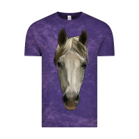 Cloud Purple horse head Vintage Tee - RanaPortraitStore