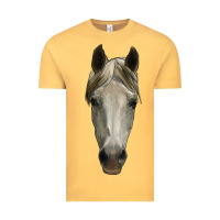 Vintage Mustard horse head Vintage Tee - RanaPortraitStore