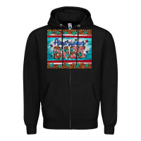Black American babe leopard gemstone Zipper Hoodie - Artiststas
