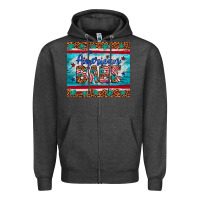 Charcoal Heather American babe leopard gemstone Zipper Hoodie - Artiststas