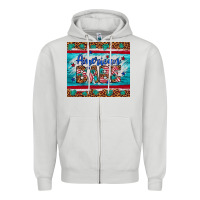Dove Grey American babe leopard gemstone Zipper Hoodie - Artiststas