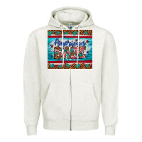 Oatmeal Heather American babe leopard gemstone Zipper Hoodie - Artiststas