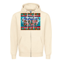 Sandshell American babe leopard gemstone Zipper Hoodie - Artiststas