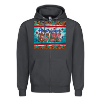 Smoke American babe leopard gemstone Zipper Hoodie - Artiststas