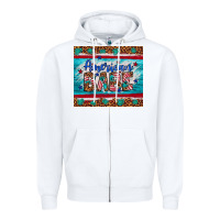 White American babe leopard gemstone Zipper Hoodie - Artiststas