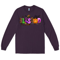 Plum halloween blessed Long Sleeve Tee - AdoDesignShop