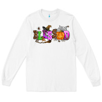 White halloween blessed Long Sleeve Tee - AdoDesignShop