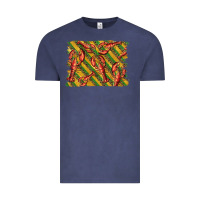 Vintage Denim mardi gras crawfish background Vintage Tee - BarkalooDesign