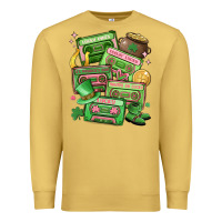 Antique Gold st patrick's day cassette tapes Premium Sweatshirt - MaliasSmallBusiness