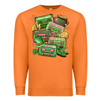 Carrot st patrick's day cassette tapes Premium Sweatshirt - MaliasSmallBusiness
