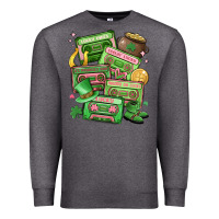 Charcoal Heather st patrick's day cassette tapes Premium Sweatshirt - MaliasSmallBusiness