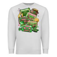 Dove Grey st patrick's day cassette tapes Premium Sweatshirt - MaliasSmallBusiness