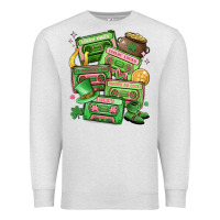 Oatmeal Heather st patrick's day cassette tapes Premium Sweatshirt - MaliasSmallBusiness