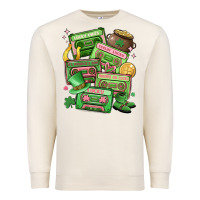 Sandshell st patrick's day cassette tapes Premium Sweatshirt - MaliasSmallBusiness