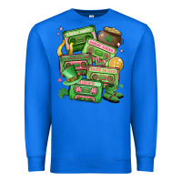 True Royal st patrick's day cassette tapes Premium Sweatshirt - MaliasSmallBusiness