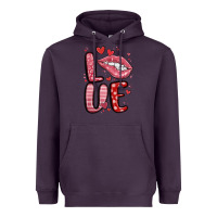 Plum western love lips Heavyweight Hoodie - MaliasSmallBusiness