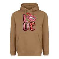 Toasted Coconut western love lips Heavyweight Hoodie - MaliasSmallBusiness