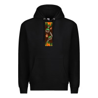 Black American football dad pen wrap Premium Hoodie - BundleAndBundleShop