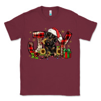 Burgundy christmas joy dachshund Classic Tee - JahusDesignShop