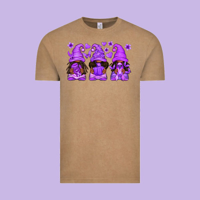 Domestic Violence Warrior Afro Gnomes Vintage Tee Designed By Texasbilliewilder