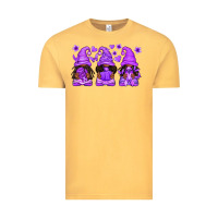 Vintage Mustard Domestic Violence Warrior Afro Gnomes Vintage Tee - texasbilliewilder