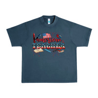 Midnight Navy American Teacher 4th of July Urban Heavy Tee - CowGirlArtShop
