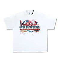 White American Teacher 4th of July Urban Heavy Tee - CowGirlArtShop