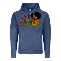 Vintage Denim i am black history Vintage Hoodie - Zillion Design Studio