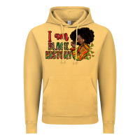 Vintage Mustard i am black history Vintage Hoodie - Zillion Design Studio