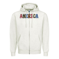Oatmeal Heather america 4th of july Zipper Hoodie - Artiststas