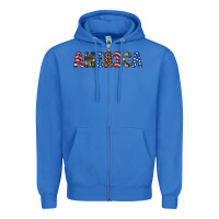 True Royal america 4th of july Zipper Hoodie - Artiststas