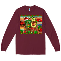 Burgundy feliz navocado Long Sleeve Tee - JahusDesignShop