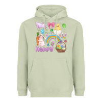 Matcha easter hoppy bunny Heavyweight Hoodie - MaliasSmallBusiness