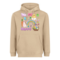 Mushroom easter hoppy bunny Heavyweight Hoodie - MaliasSmallBusiness