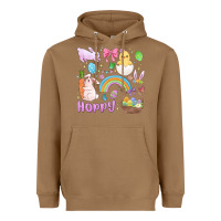 Toasted Coconut easter hoppy bunny Heavyweight Hoodie - MaliasSmallBusiness