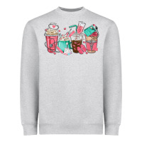 Heather Grey nurse coffee cups Heavyweight Sweatshirt - texasbilliewilder