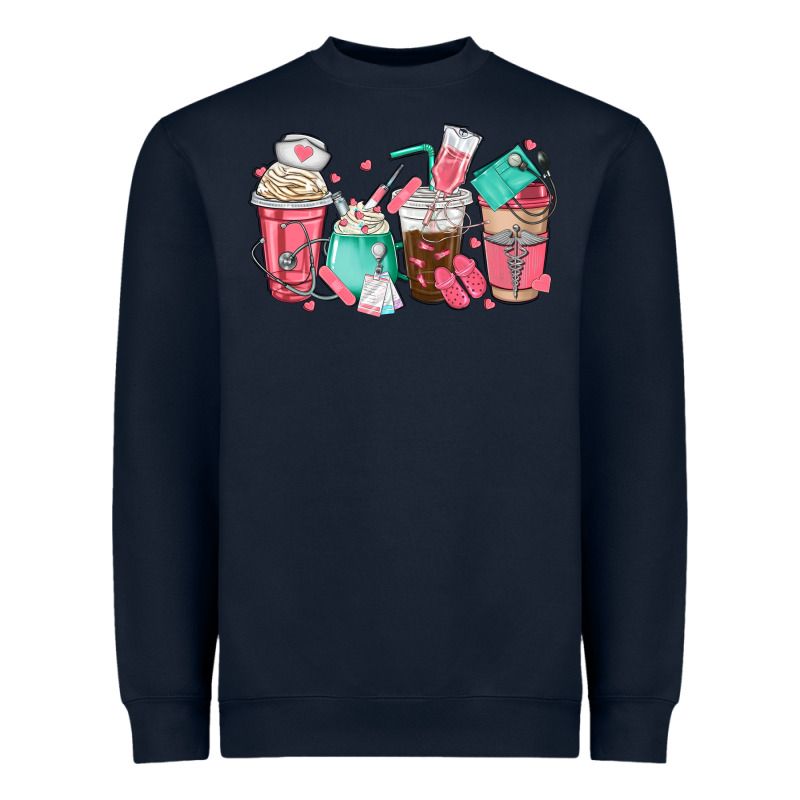 Nurse Coffee Cups Heavyweight Sweatshirt by texasbilliewilder | Teevron