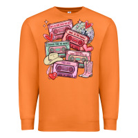 Carrot valentines day cassette tapes Premium Sweatshirt - MaliasSmallBusiness
