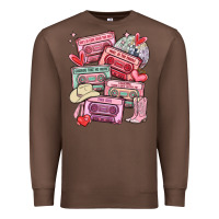 Chestnut valentines day cassette tapes Premium Sweatshirt - MaliasSmallBusiness